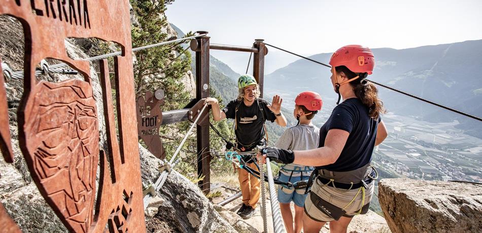 Der Klettersteig Knott