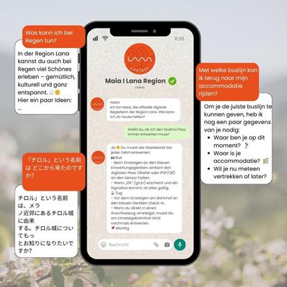 Maia ist da – unser neuer Chatbot für die Region Lana