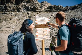 Merano High Mountain Trail in Passeiertal Valley