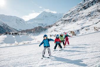 Skifahren mit Kindern im Passeiertal