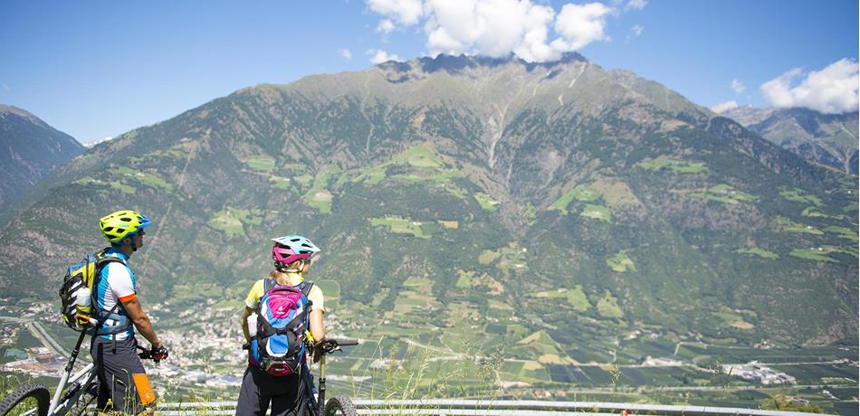 Mountain bikers in Naturno can enjoy wonderful views