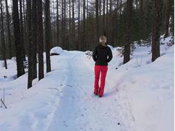 Winter hiking trail to Gerstgras