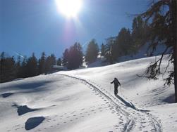 Ski moutaineering to Mountain Stotz
