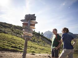 To the  Maiser Alm & Moschwaldwalm mountain huts