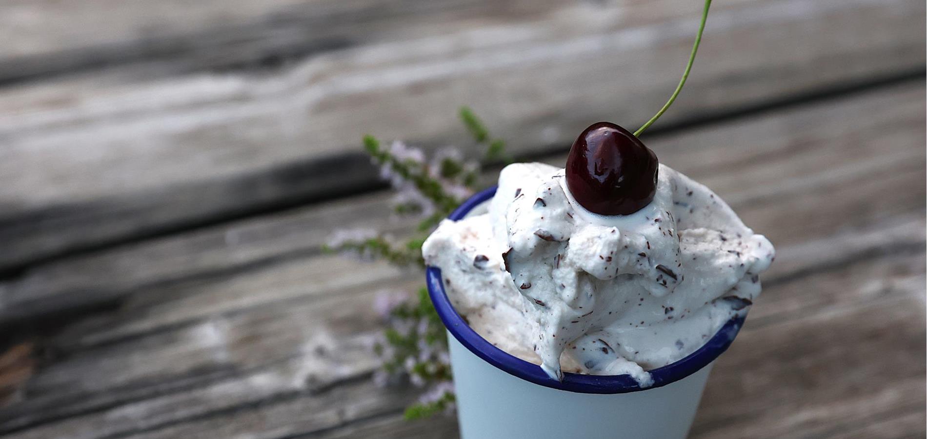 Homemade Stracciatella Ice Cream